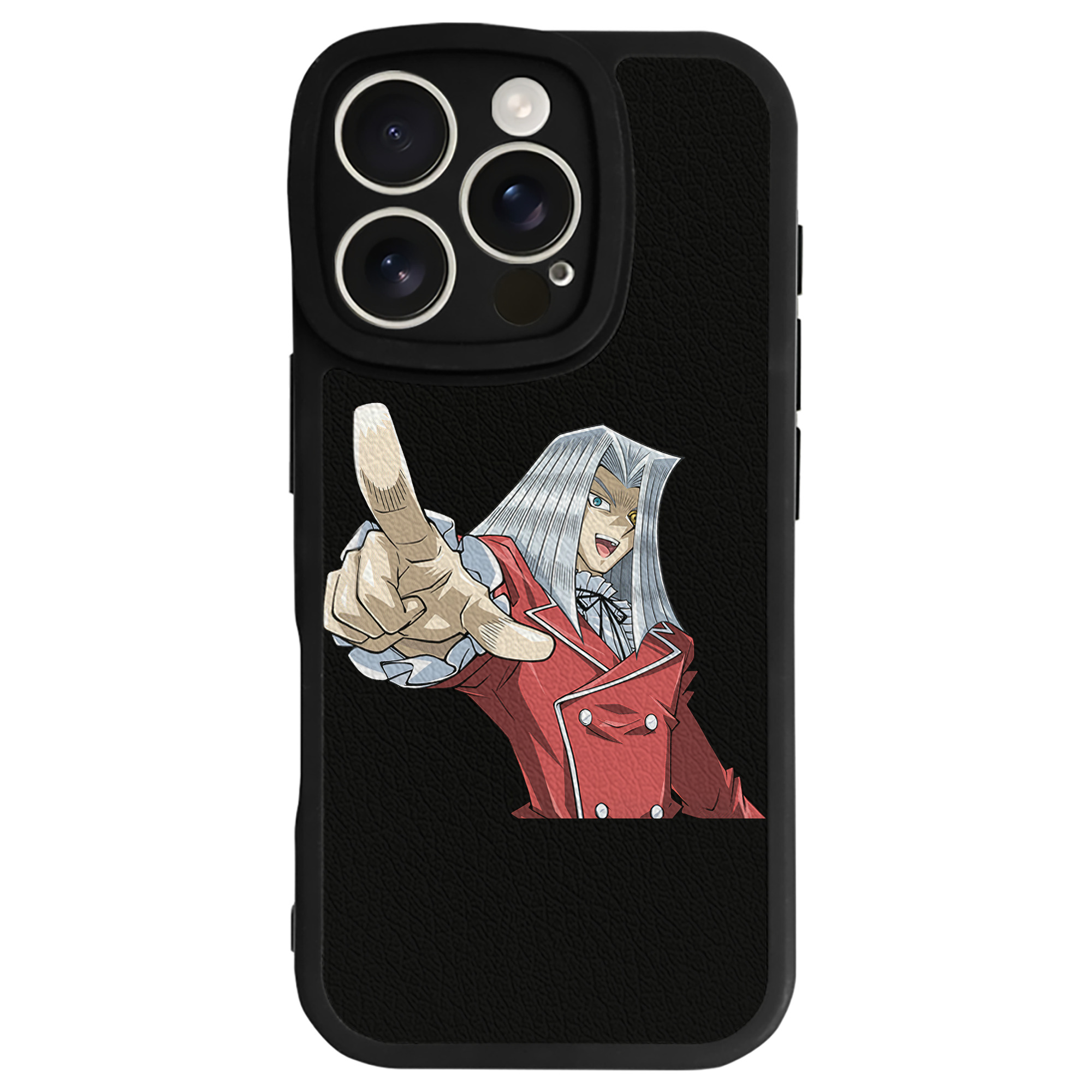 （画像用） 遊☆戯☆王 Yu-Gi-Oh! 【iPhone 16シリーズ対応】シリコンスマホケース（レザー調） 材質：シリコン